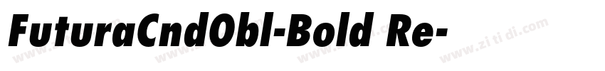 FuturaCndObl-Bold Re字体转换